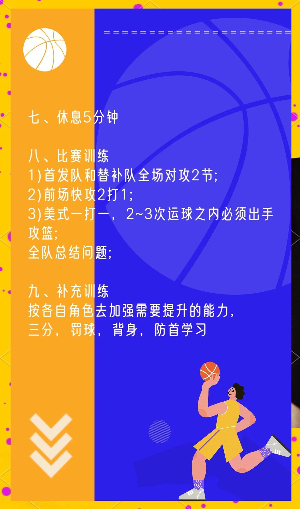 篮球比赛赛前一周训练计划_0